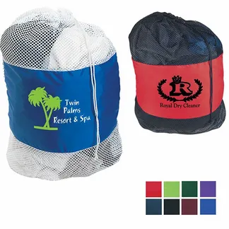 Custom Mesh Laundry Bag - Lapel Pin Now
