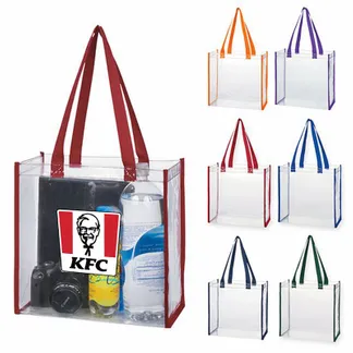 Custom Clear Tote Bag - Lapel Pin Now