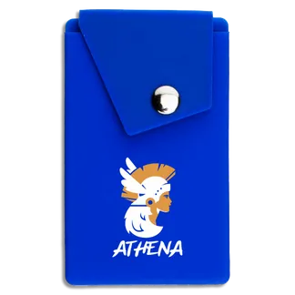 Silicone Phone Wallet with Button - Lapel Pin Now