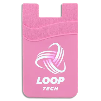 Silicone Phone Wallet Dual Card Holder - Lapel Pin Now