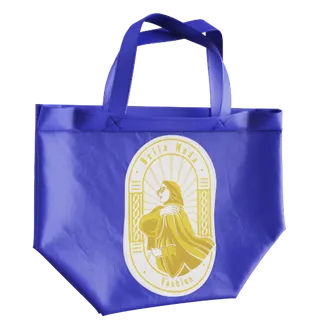 Custom Shopper Tote Bag - Lapel Pin Now