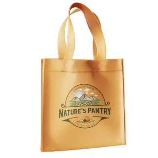 Custom Small Grocery Tote Bag - Lapel Pin Now