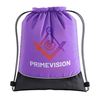 Two-tone Drawstring Bag - Lapel Pin Now