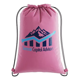 Custom Nylon Drawstring Bag - Lapel Pin Now