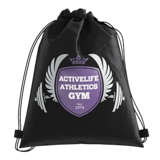 Custom Polyester Drawstring Bag - Lapel Pin Now