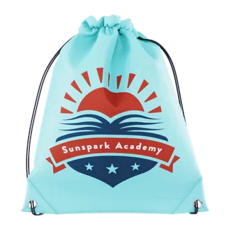 Custom Non-Woven Drawstring Bag - Lapel Pin Now