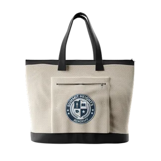 Cotton Zipper Tote Bag - Lapel Pin Now