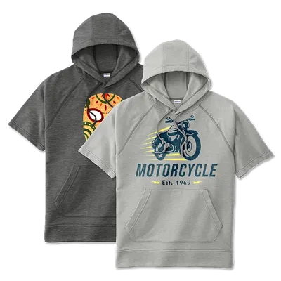 Short Sleeve Pocket Hoodie - Lapel Pin Now