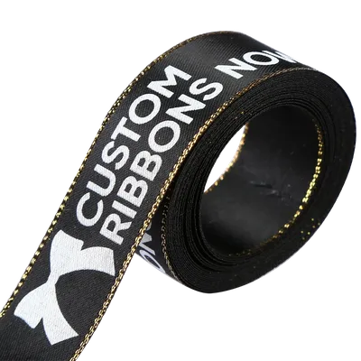 Metallic Edge Satin Ribbon - Lapel Pin Now