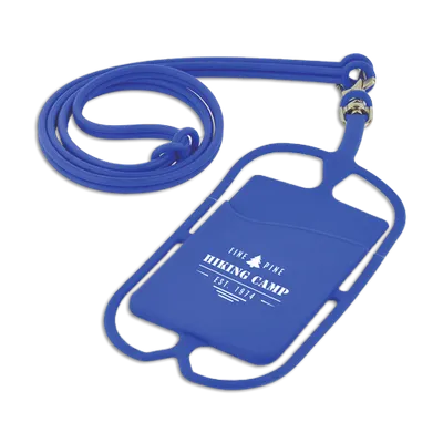 Lanyard Silicone Phone Wallet Holder - Lapel Pin Now
