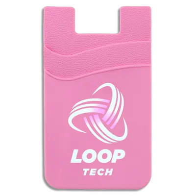 Silicone Phone Wallet Dual Card Holder - Lapel Pin Now