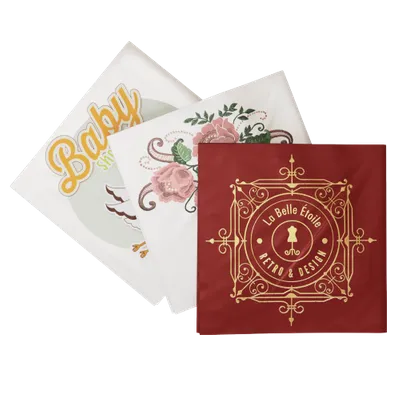 Custom Cloth Banquet Napkin - Lapel Pin Now