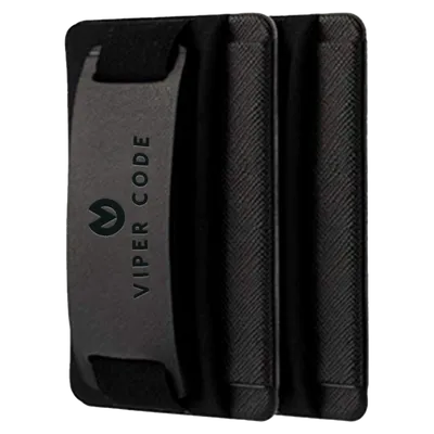 Leather Phone Wallet with Hand Grip - Lapel Pin Now