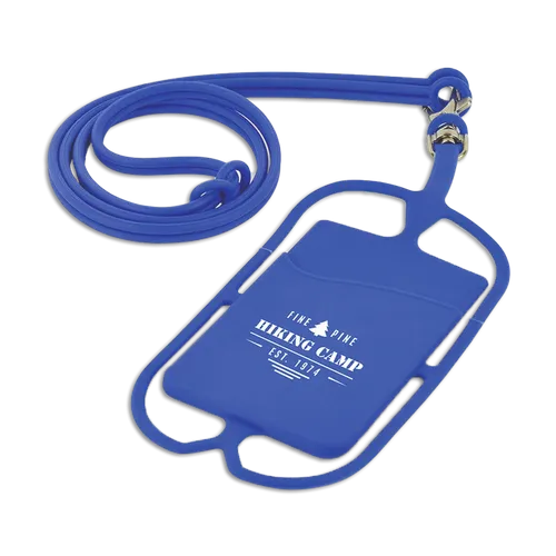 Lanyard Silicone Phone Wallet Holder - Lapel Pin Now