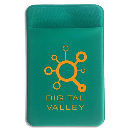 Lycra Phone Card Wallet - Lapel Pin Now