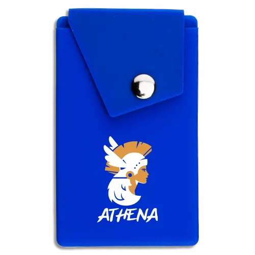 Silicone Phone Wallet with Button - Lapel Pin Now
