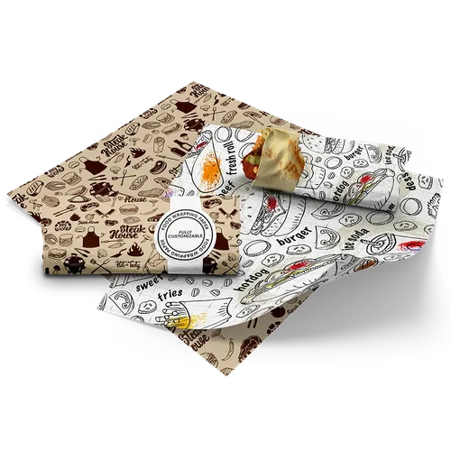Food Wrapping Paper - Lapel Pin Now