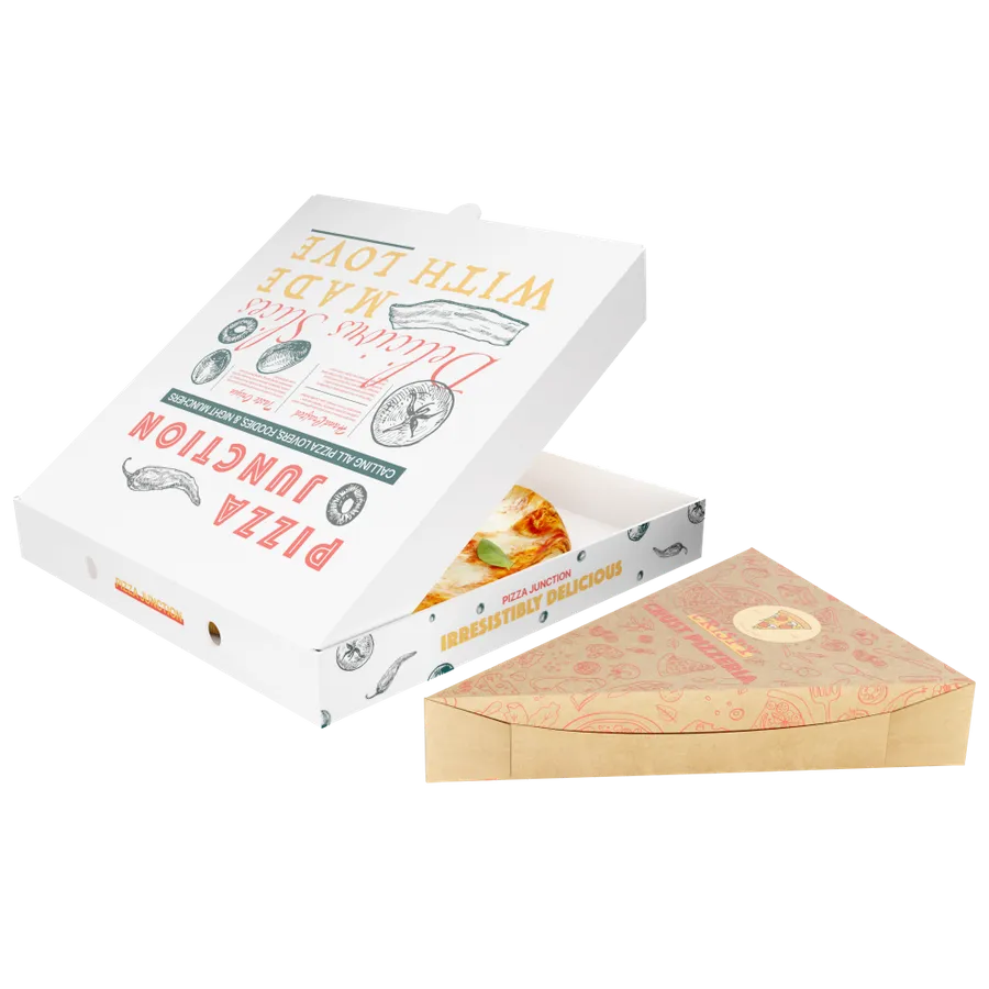 Custom Pizza Food Box - Lapel Pin Now