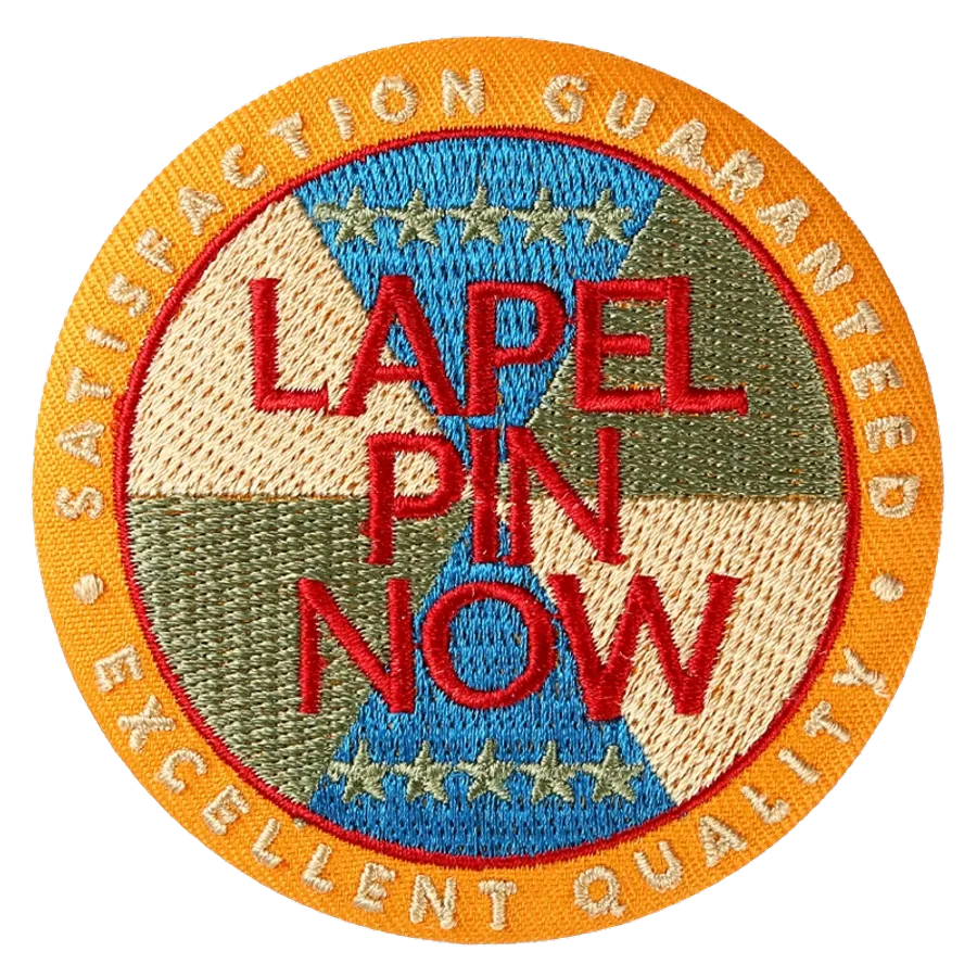 Embroidery Button Pins - Lapel Pin Now